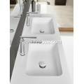 Pure acrylic White Modern Double Wash Basins